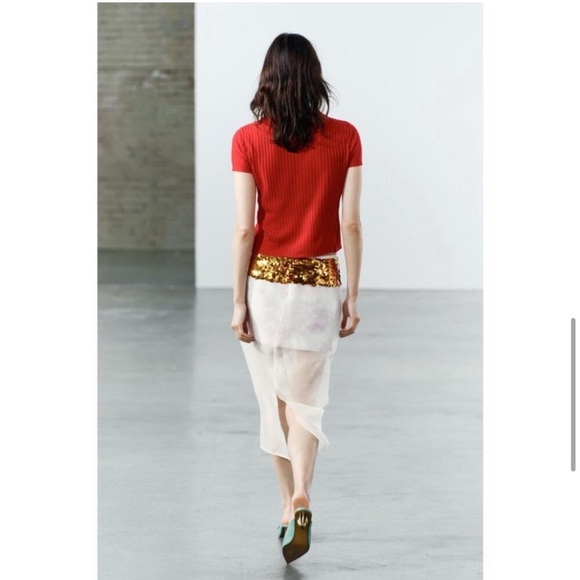 NWT ZARA GOLD SEQUIN ORGANZA
SKIRT size M
🚨FIRM PRICE NO DISCOUNT - Picture 9 of 15